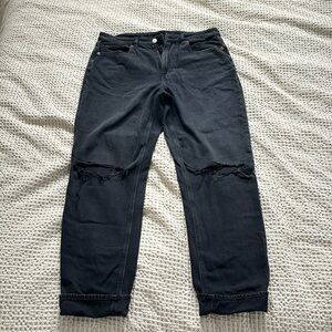 American eagle strigid distressed mom jean